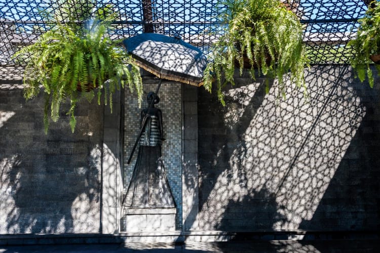 Lady Sculpture at the Courtyard